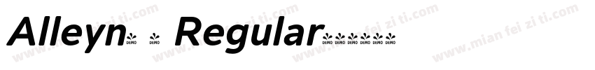 Alleyn- 4 Regular字体转换